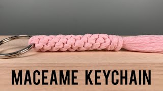 Macrame Chinese Crown Knot Keychain tutorial