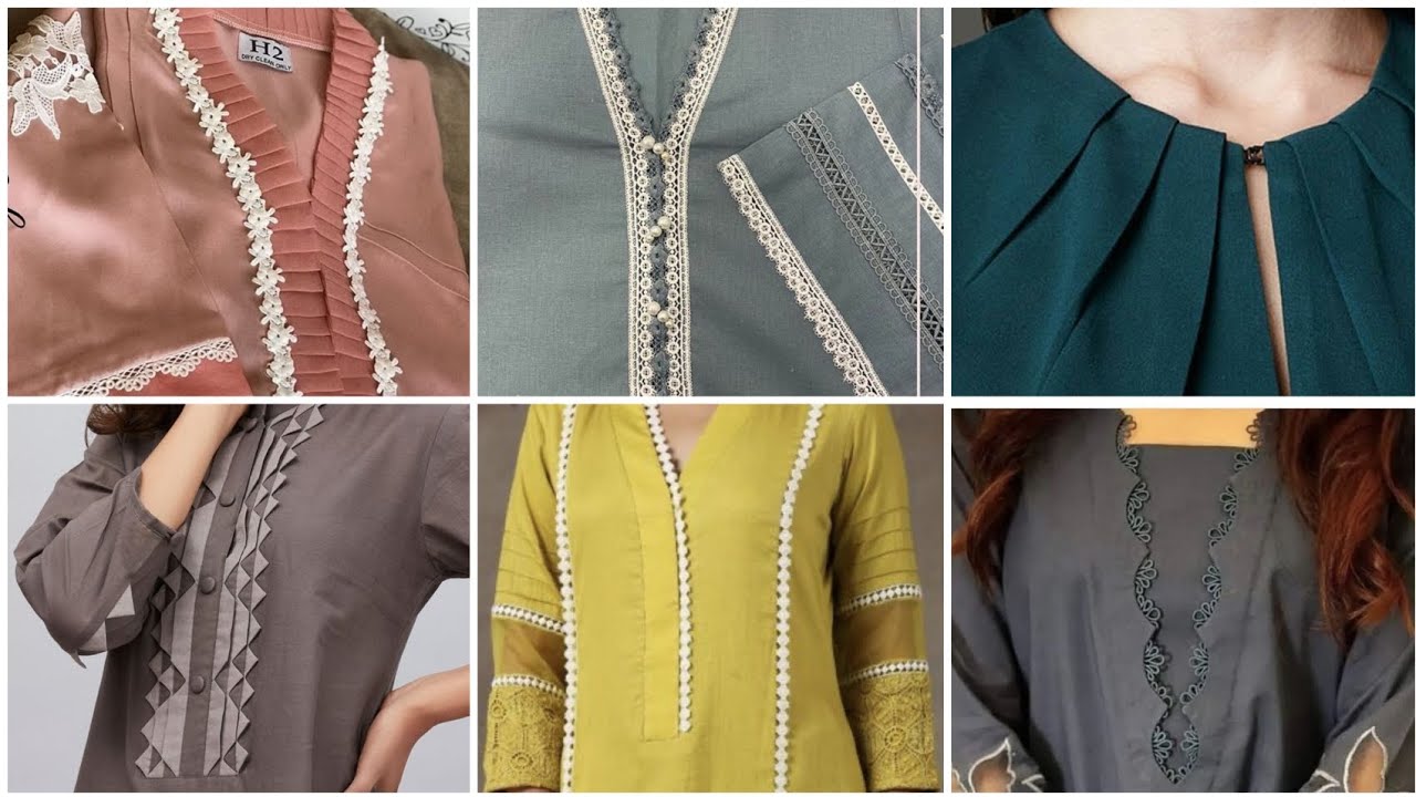 Simple and beautiful neckline ideas | Neckline designs for spring ...