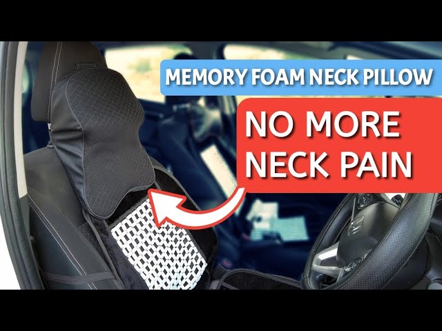 anzhixiu Car Neck Pillow for Driving- Memory Foam Car Pillow for