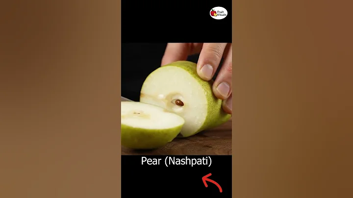 Hyper-Realistic Pear (Nashpati) Slicing | Cinematic ASMR in Slow Motion #asmr #fruitvisuals #shorts