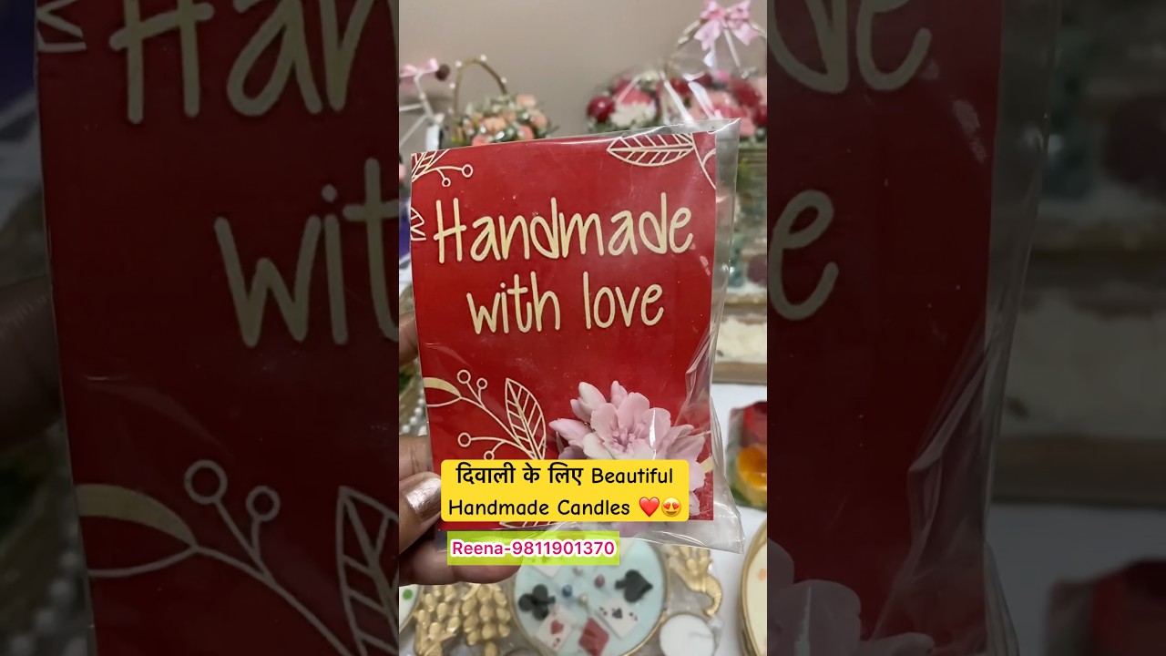दिवाली के लिए Beautiful Handmade Candles ❤️😍 #shortsfeed #shorts #short #shortvideo #shortsvideo