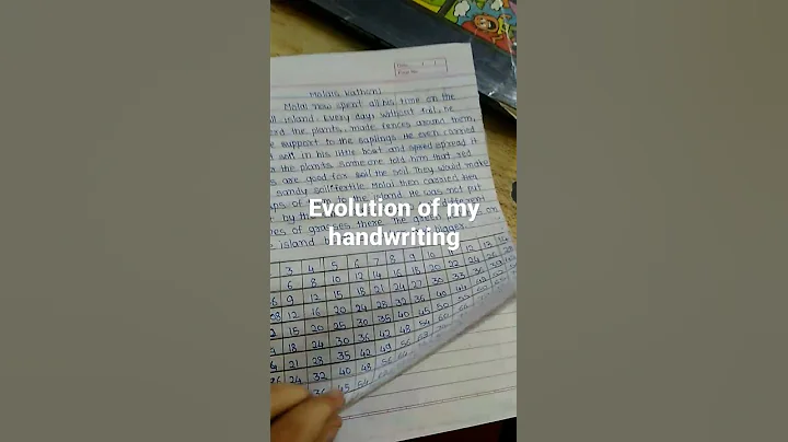 evolution of my handwriting