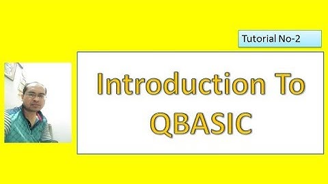 Introduction to qbasic, tutorial #2