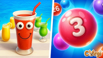 Juice Run VS Marble Run 3D - All Levels Satisfying Walkthrough Gameplay