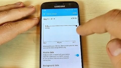 Samsu ng Galaxy S7, S7 edge - How to Enable Disable/Mobile Data
