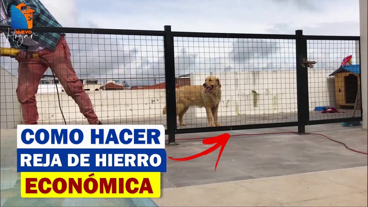 Preferencia ropa neumático COMO HACER UNA REJA DE HIERRO para perro 🧰 REJA METALICA - YouTube