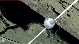 Prepar3D SLS Artemis Launch Abort System (LAS) in-flight activation and deployment