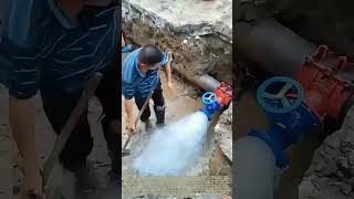 Tapping Main Water Lines: Manual Pipe‑Opening for Underground Water‑Valve Installation