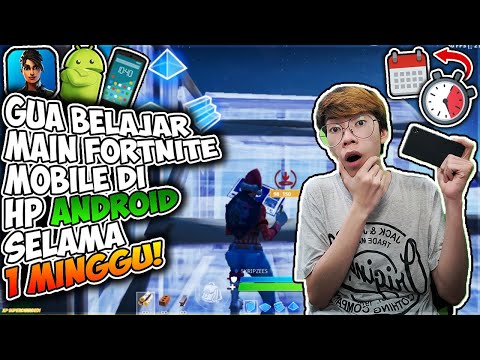 Gua Belajar Main Fortnite Mobile Di Android Selama 1 Minggu (Perkembangan Gua) *Latihan Build Di HP* - 동영상