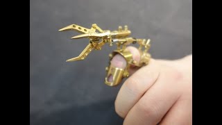 Finger upgrade: Steampunk mini claw finger attachment, short demo