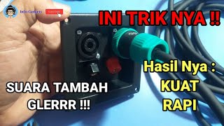 Cara Pasang Kabel Ke Speakon Speaker