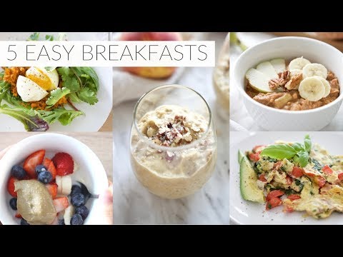 5 EASY BREAKFAST RECIPES | healthy paleo + dairy-free breakfast ideas