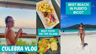 Culebra Puerto Rico Travel Vlog- The Best Food on the Island + Best Beach in PR!?
