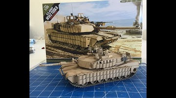 Building the 1/35 Academy Models M1A2 Tusk 2 Abrams Tank