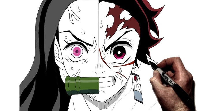 Kimetsu no Yaiba Drawing Paper Mini Shikishi Tanjiro Nezuko Inosuke Zenitsu  4set