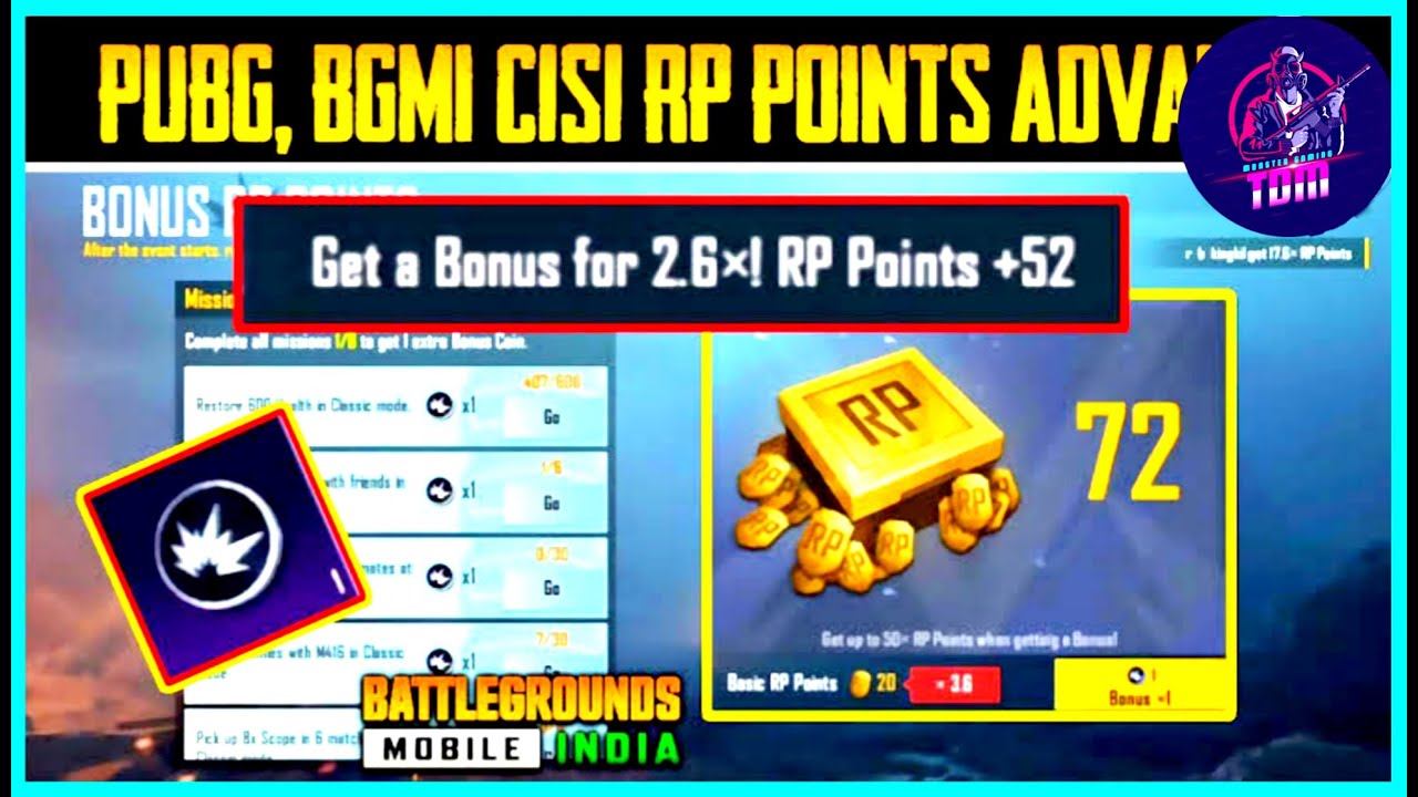 BONUS RP POINTS😍 NEW EVENT IN BATTLEGROUNDS MOBILE INDIA || GET FREE RP ...