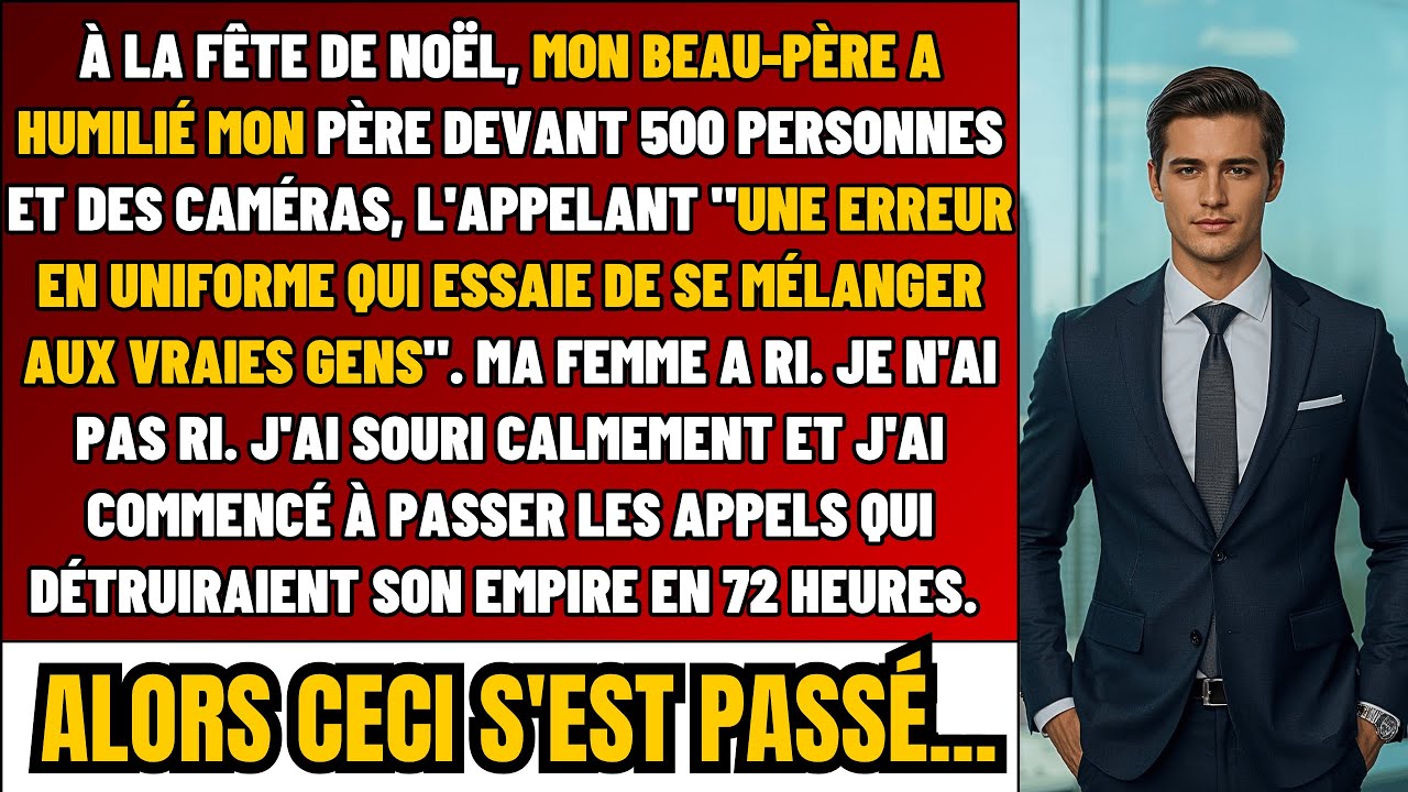 À La Fête Noël, Mon Beau-Père A HUMILIÉ Mon Père Devant Caméras Et 500 Personnes - Alors J'ai...