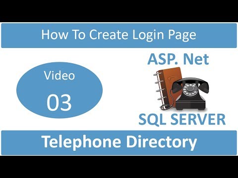 how to make login page in telephone directory