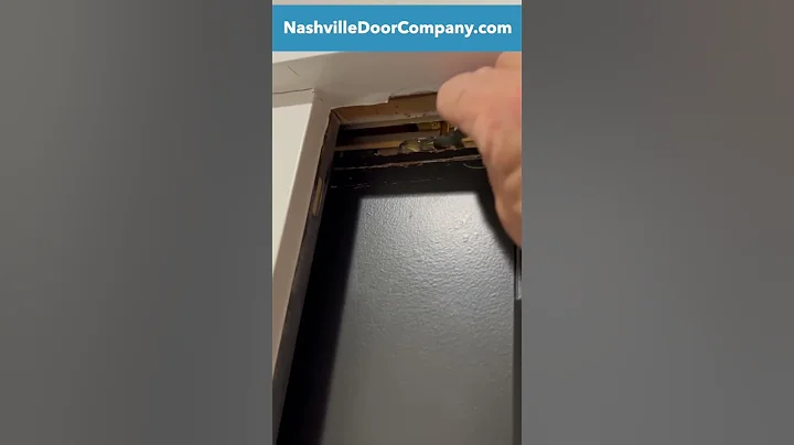 How to adjust a crooked pocket door