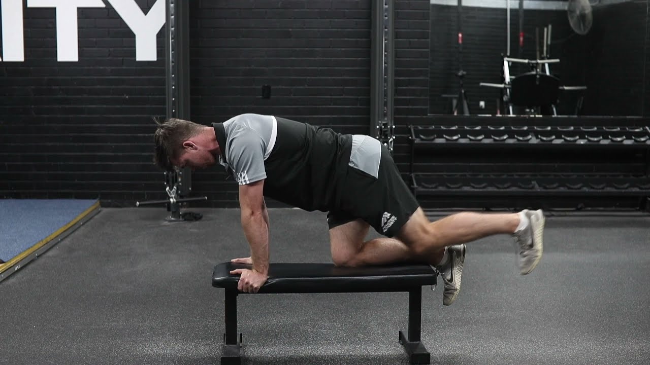 Assisted Bird Dog - Leg slide with lift
