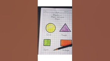Class 1st Maths Chapter 1 Shape and space MP22 Shape name VCW 17 By Roshni pandey