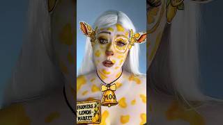 Lemon Cow 🐄🍋 #makeupartist #makeuptransformation #creativemakeup #sfx #trending
