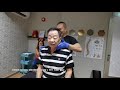 Amazing case for uncle... Before and after CLM Tit Tar by Master Chris Leong.看看这位叔叔给梁潤江 師傅 跌打之前之后的分别