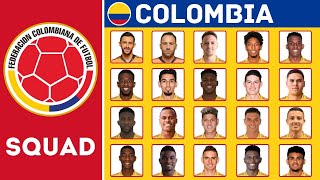 COLOMBIA Squad For International Friendlies March 2024 | Colombia Squad | FootWorld