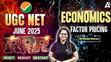 UGC NET June 2025 | UGC NET Economics Factor Pricing (RRR) | By Shivani Sharma
