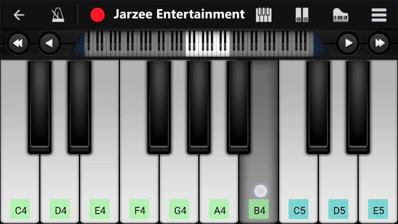 Tujhe Dekha To Yeh Jana Sanam Mobile Piano Tutorial  Jarzee Entertainment