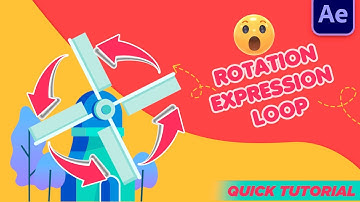 Quick Rotation Animation with Expression - After Effect Tutorial