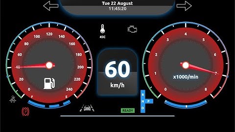DIGITAL INSTRUMENT CLUSTER - Automotive Grade Linux (AGL) I SARACA
