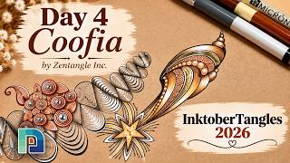 Coofia Tangle | InktoberTangles 2026 — Day 4