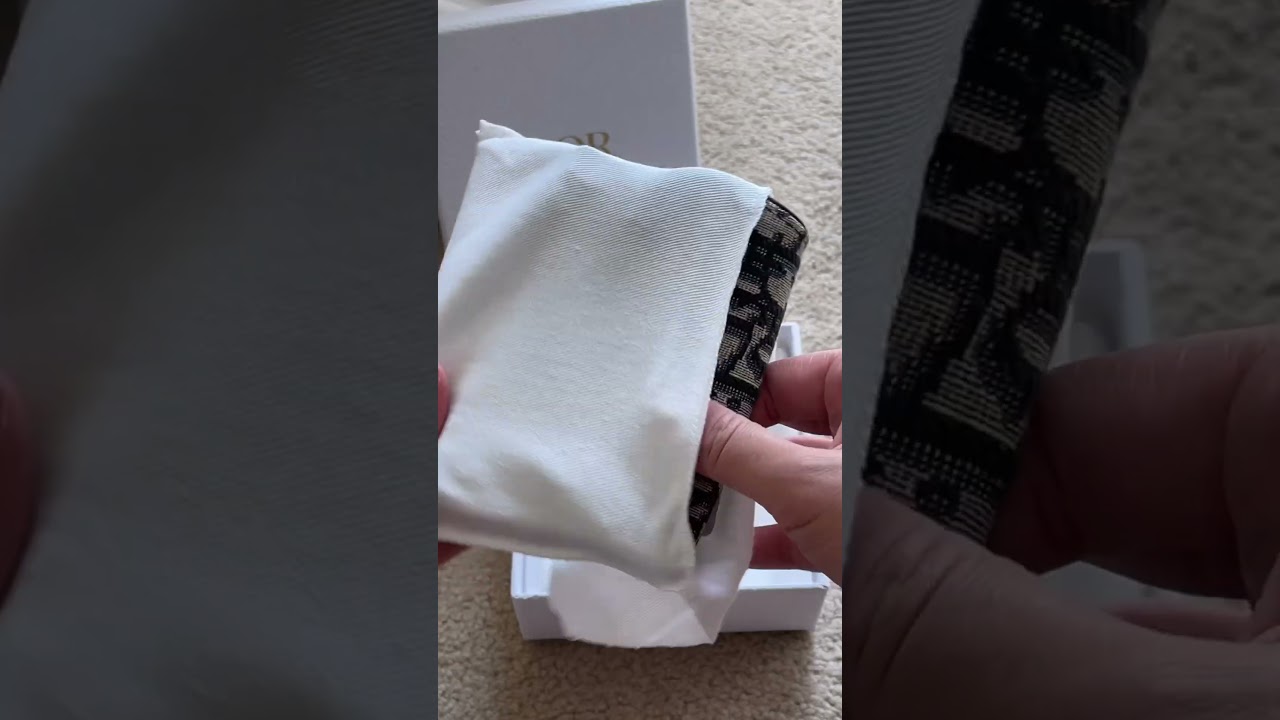 Dior saddle flap wallet