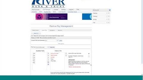 Positive Pay Training