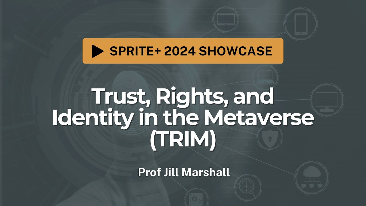 Trust, Rights, and Identity in the Metaverse (‘TRIM’) - Prof Jill Marshall