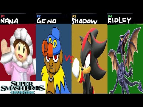 スマブラCRUSADE ナナ ジーノ シャドウ リドリーの乱闘