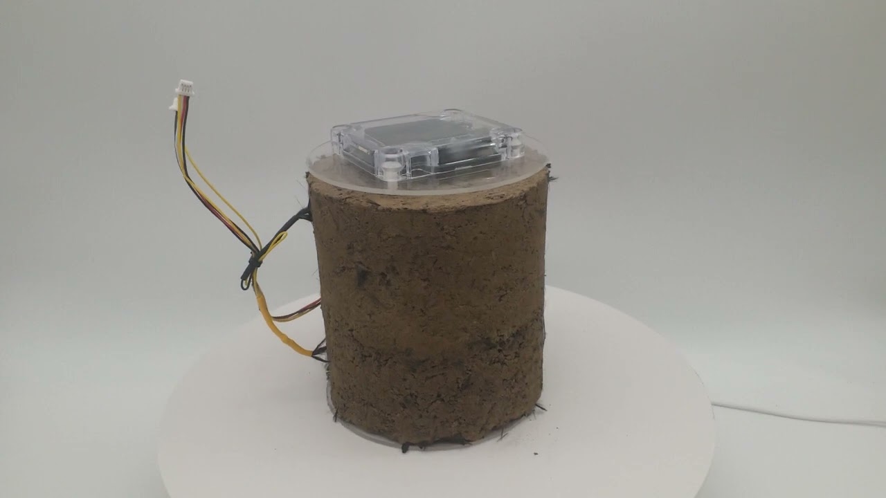 (360 view) preliminary setup instrumentation of a "rammed earth" specimen with a 12-bit Smart DAQ