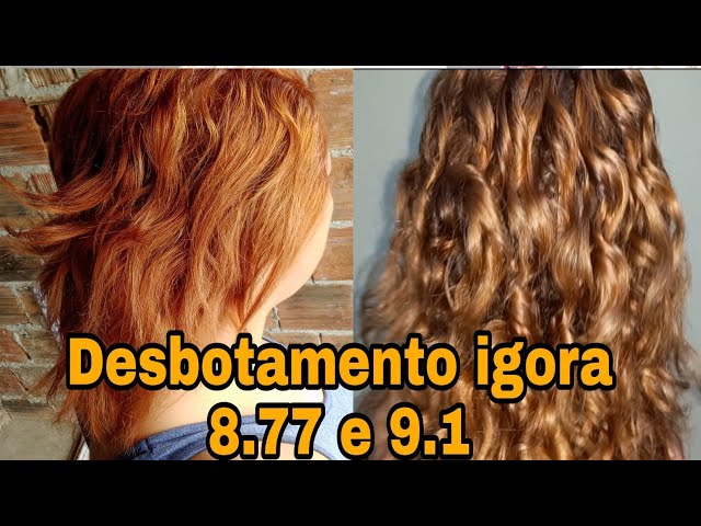 igora 6.77 ox 30 desbotado, numa base 8.77 desbotadíssima