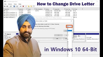 How To Change Drive letter In Windows guided step by step.