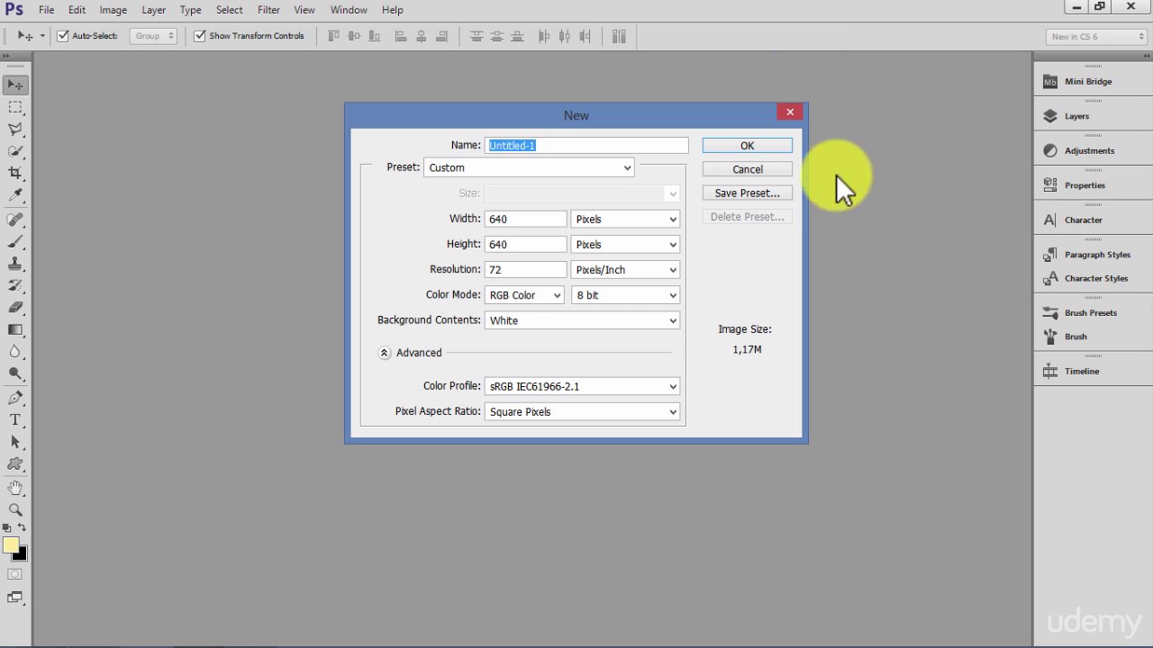 Photoshop Tutorial: The File Menu