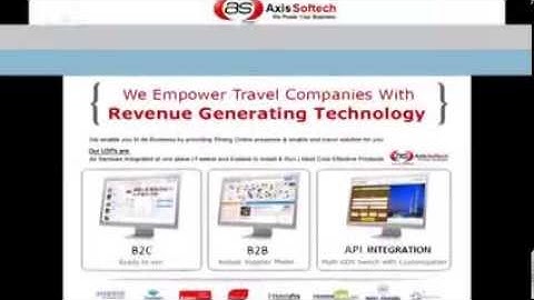 Travel Portal, B2B, B2C Portal Development, Travel Technology Solutions India - Axis Softech