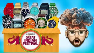 Top 20 Best Watch Offers Amazon Great Indian Festival!! Casio, G-shock, Titan, Timex, Citizen, Seiko