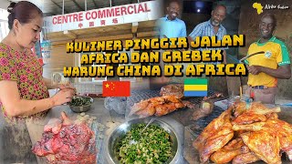 KULINER DAGING SAPI ASAP DI PINGGIR JALAN KANGO DAN GREBEK TOKO CHINA 🇨🇳 DI AFRIKA GABON 🇬🇦