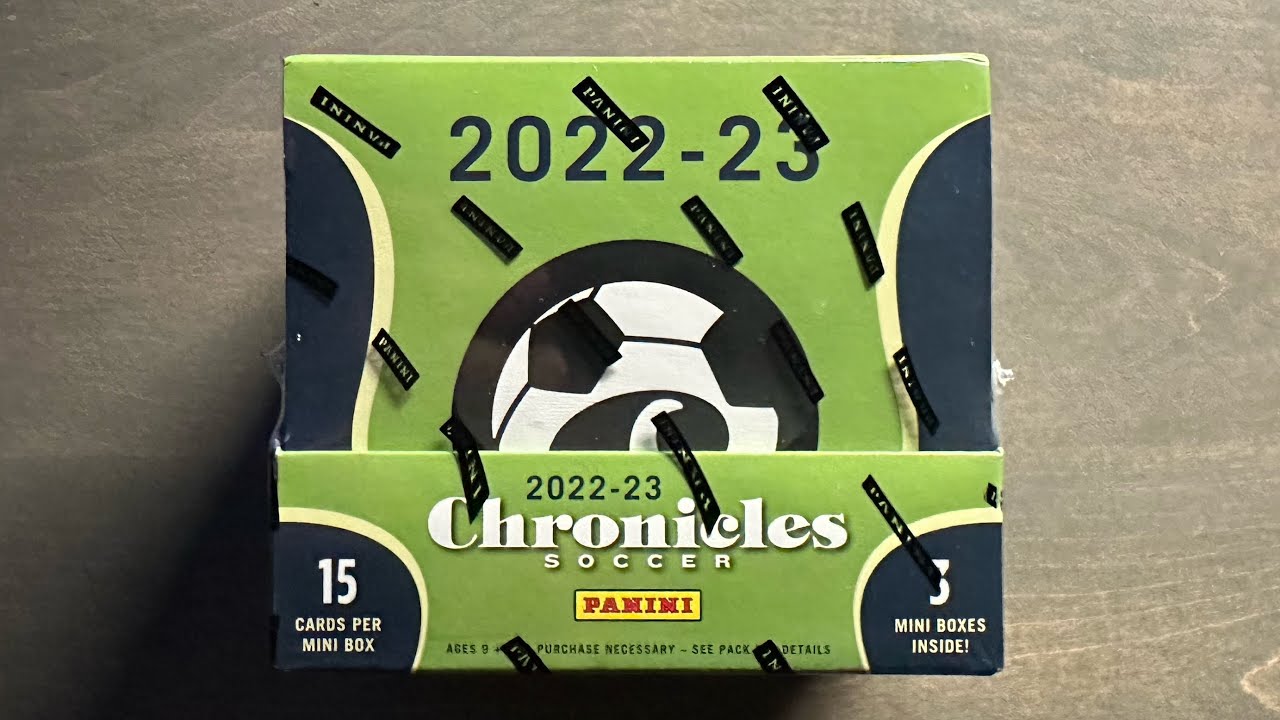 Panini Chronicles Soccer Hobby Box   Two Autograph Box This Time