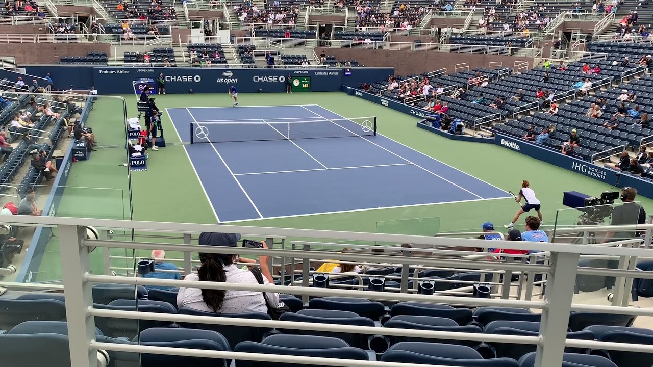 Andrey Rublev vs Pedro Martinez Second set tiebreak at US Open 2021