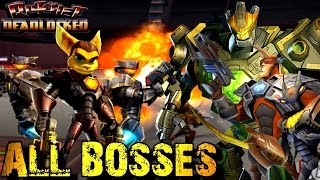 Ratchet Deadlocked - All Bosses (No Damage)
