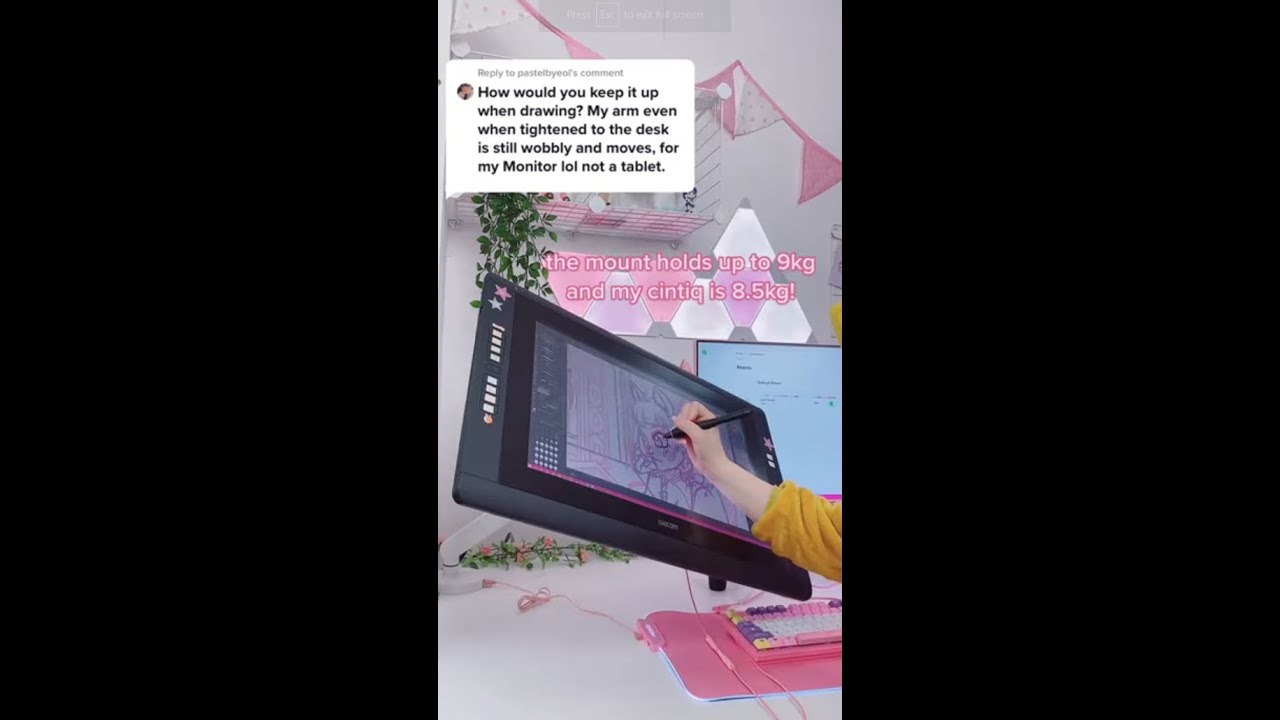 'how does your cintiq stay up?' | celestefleurs tiktok