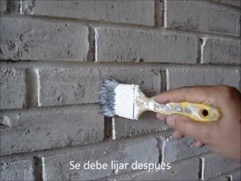 CÃmo pintar pÃtina sobre la pared de ladrillo provenzal piasson ...