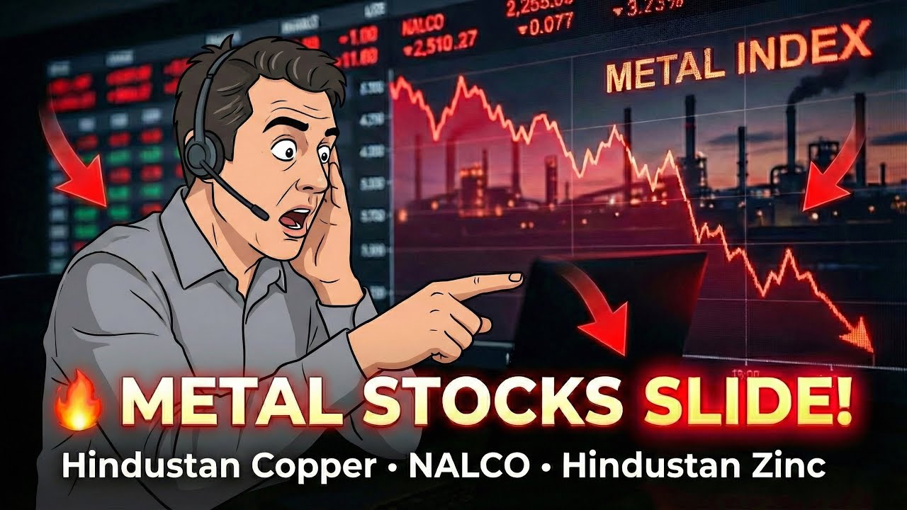Metal Stocks Sudden Fall Explained 🚨 Rally Over? 🔥 HINDUSTAN COPPER | HINDUSTAN ZINC 😨